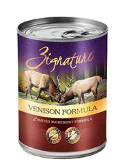 Zignature ciervo en lata para perros: proteína alta para energía diaria
