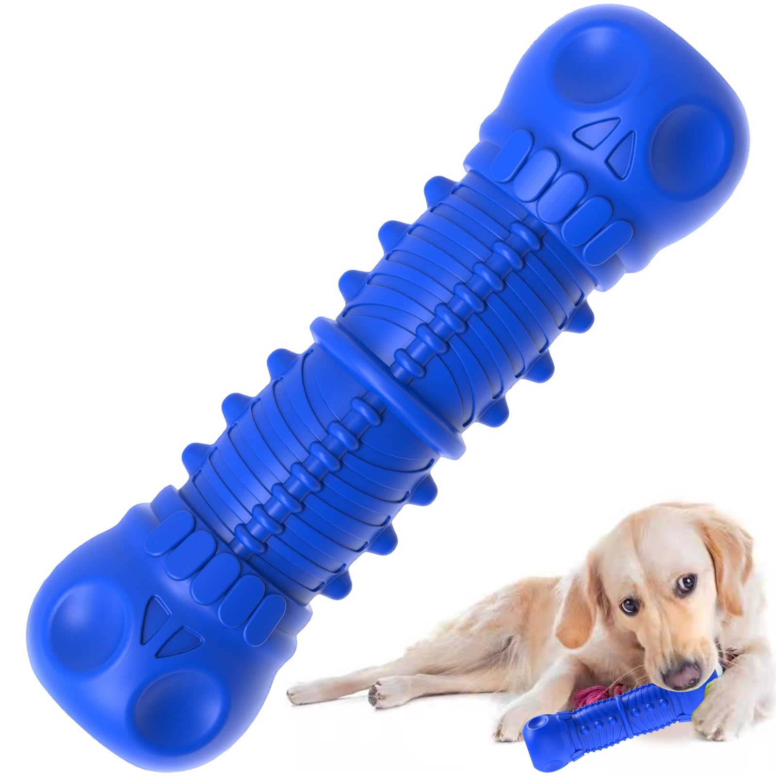 Juguete ZIKATON duradero con caucho natural para masticar, resistencia para mordedores exigentes.