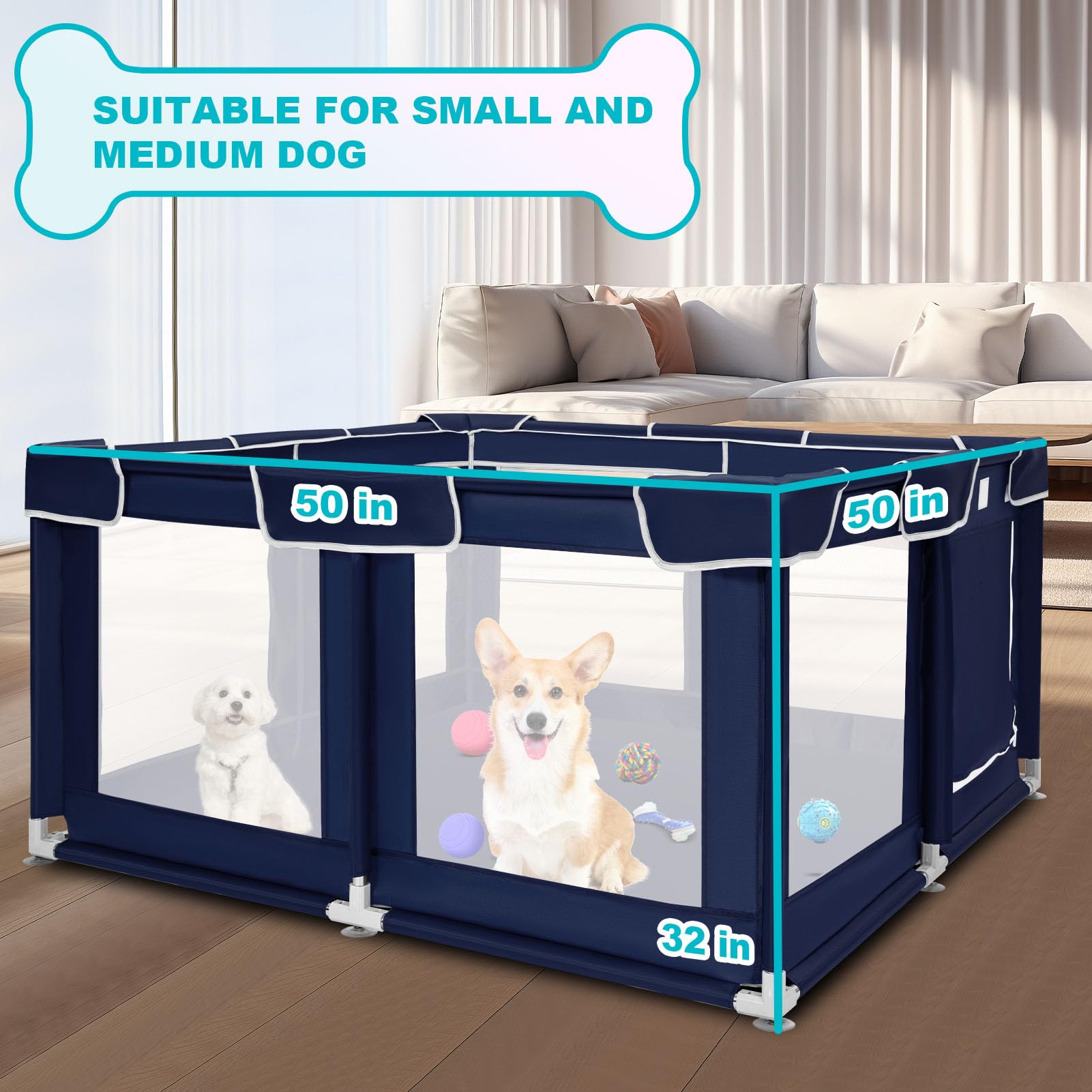 Zikopomi playpen para uso interior y exterior, zona de juego versátil.