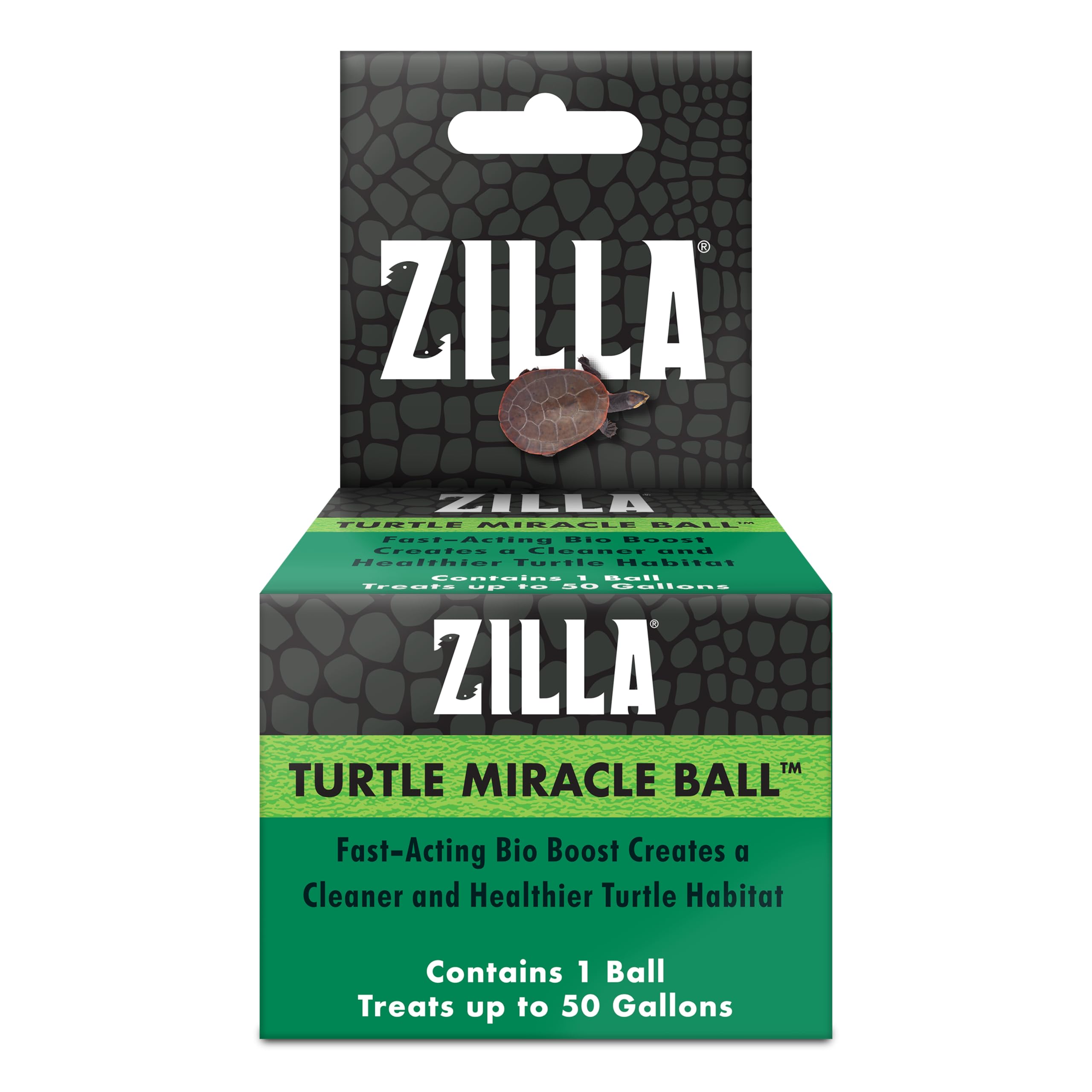 Bola milagro Zilla para tortugas reduce olor y lodo en el acuario