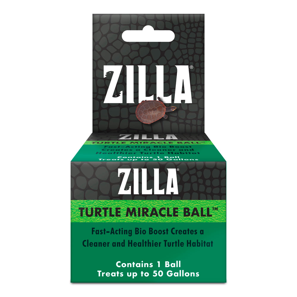 Bola milagro Zilla para tortugas reduce olor y lodo en el acuario
