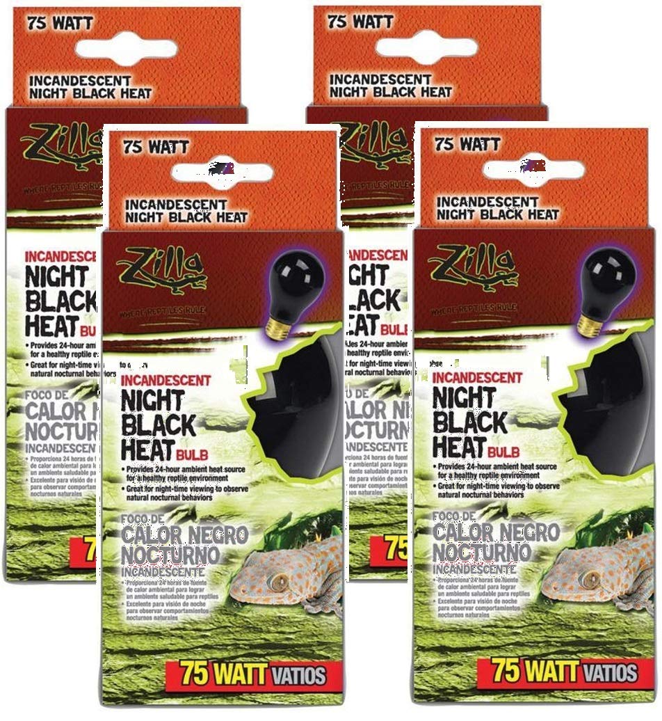 Bombilla Zilla de calor nocturno con brillo lunar para observar reptiles por la noche.