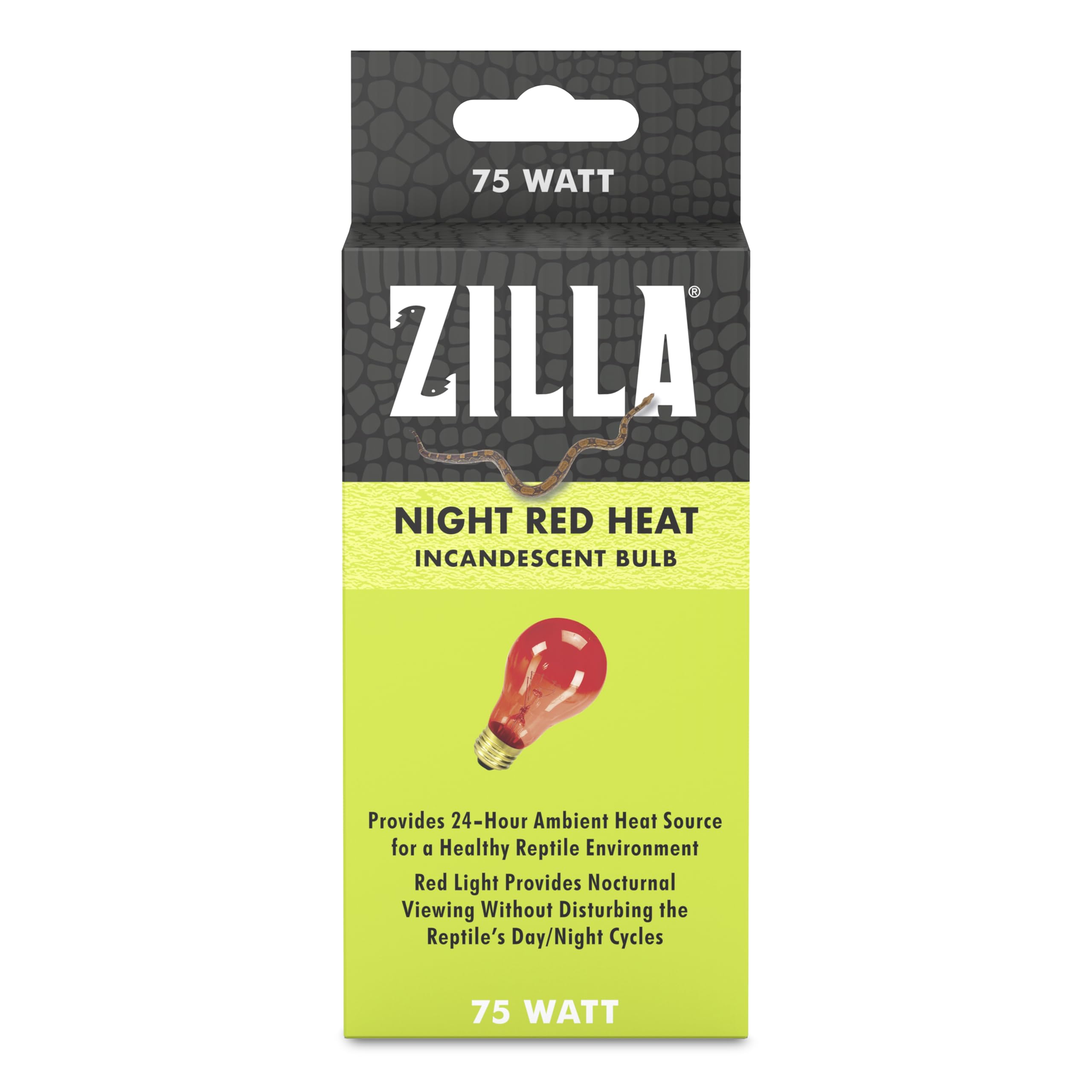 Zilla Bombilla Noche Roja: iluminación nocturna suave para reptiles