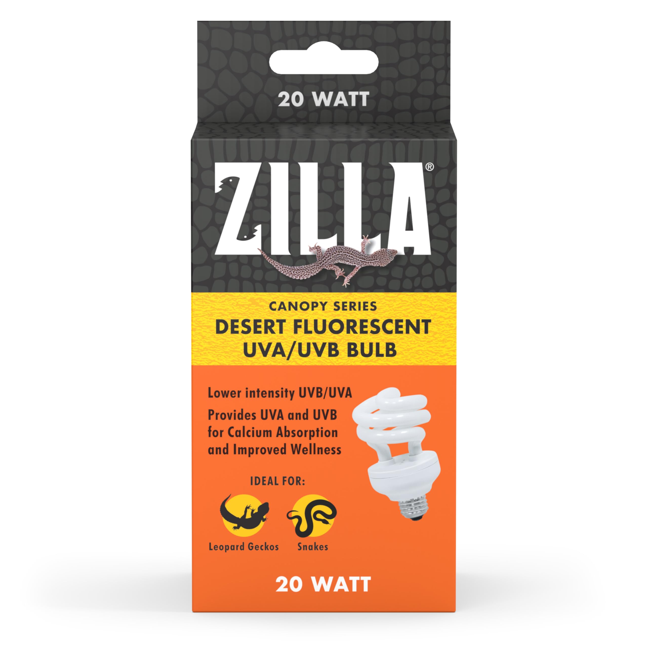 Zilla Canopy Desert 20W: luz para geckos del desierto manteniendo baja intensidad