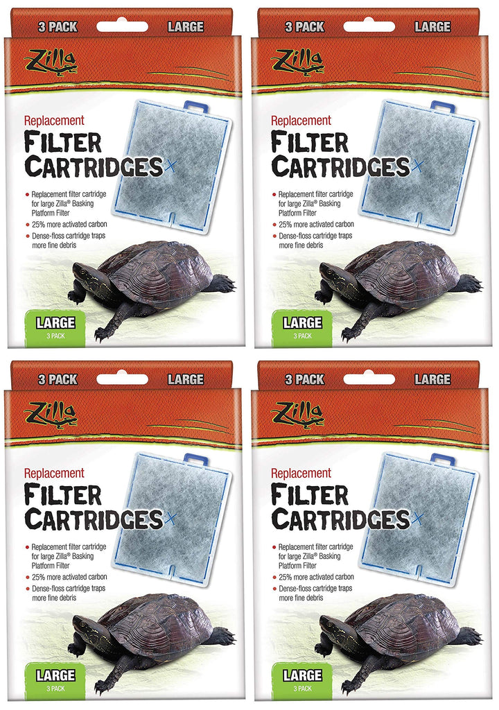 Zilla, cartucho de filtro grande para tortugas, kit Deluxe y Premium, mantiene el agua clara.