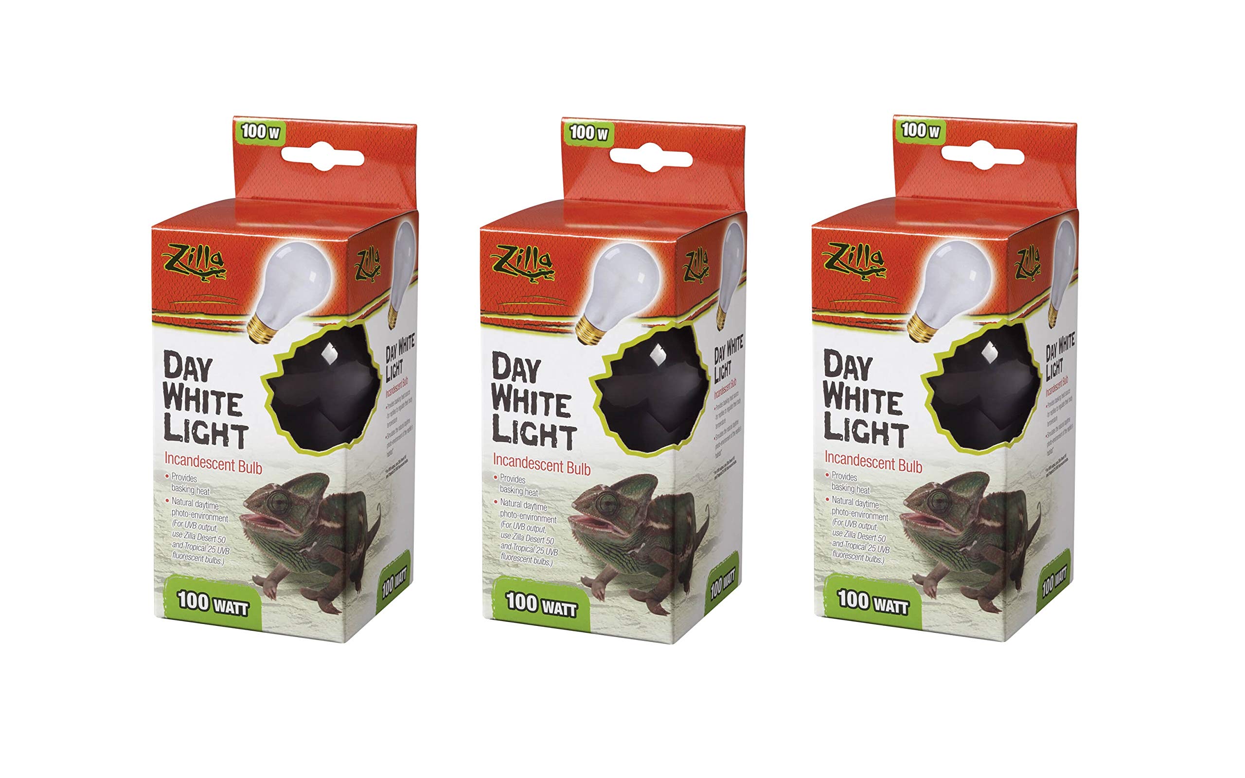 Lámpara de calor Zilla para terrario reptil, iluminación completa para tomar el calor y resaltar colores