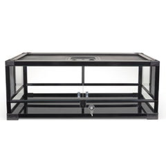 Terrario Zilla QuickBuild de 20 galones con vista frontal para observar la mascota.