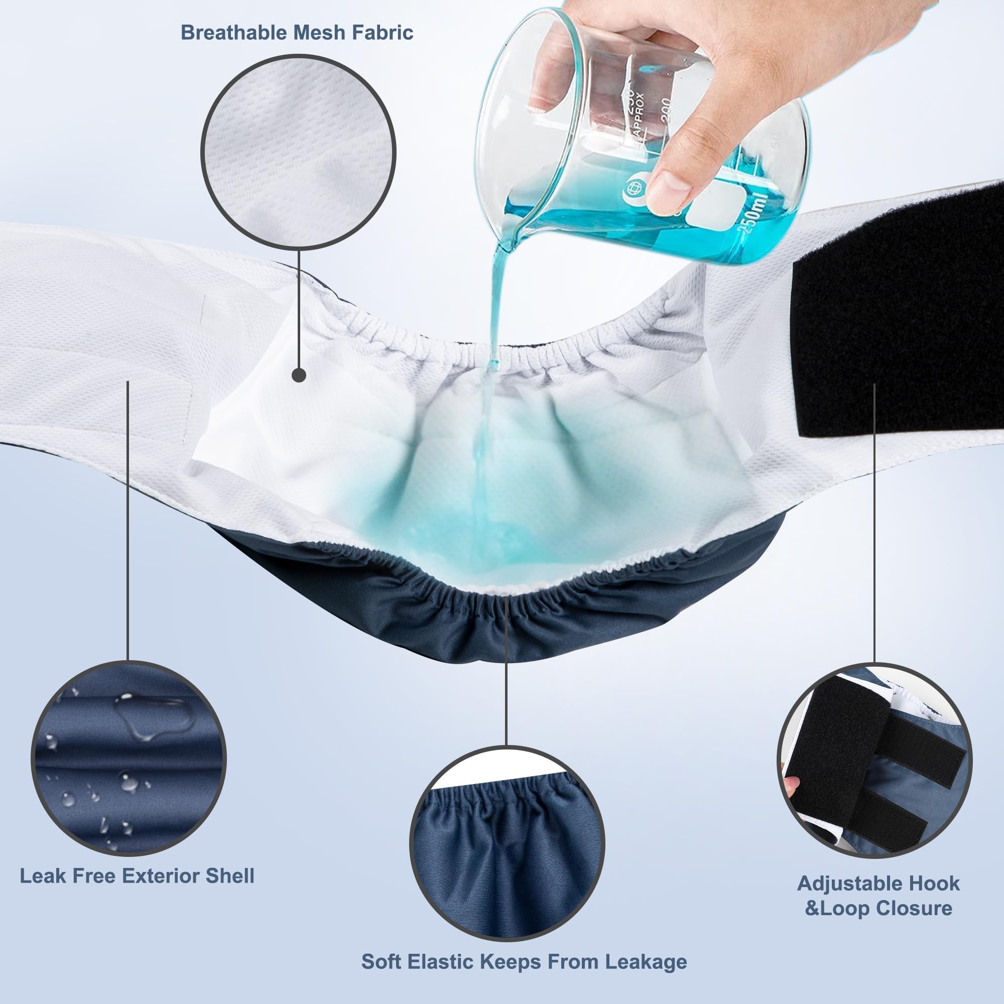 Pañales ZINGTERRA, diseño impermeable que mantiene la ropa limpia.