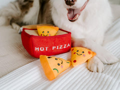 ZippyPaws Pizza Miniz: sonidos estimulantes para enriquecer el juego