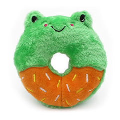 ZippyPaws Donutz Buddies Rana donut: juego duradero para perros y cachorros.