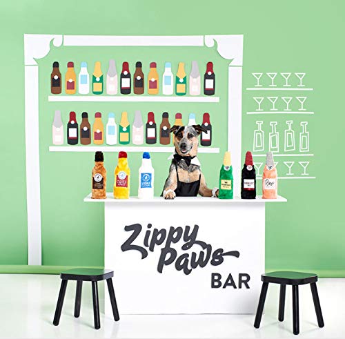 ZippyPaws Happy Hour Crusherz, botella-crujiente apta para perros de todas las edades.