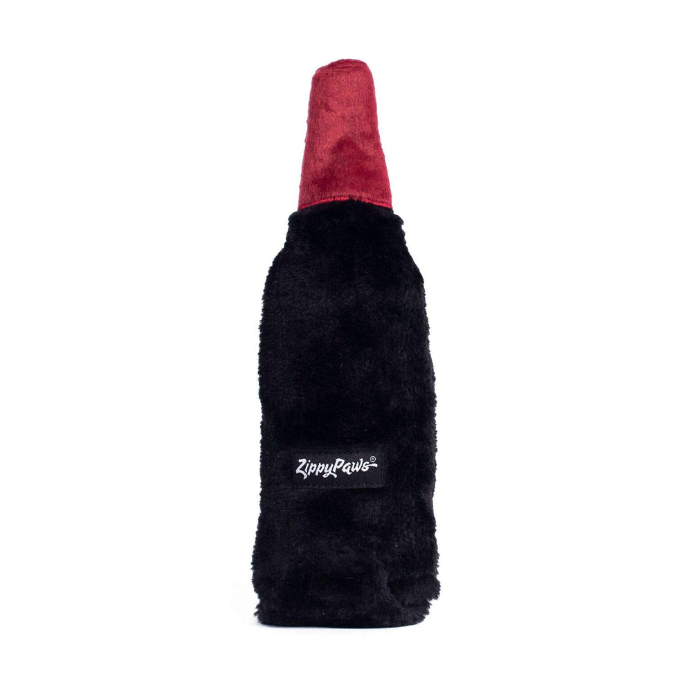 ZippyPaws Happy Hour Crusherz Merlot: detalles bordados para mayor durabilidad durante la diversión.
