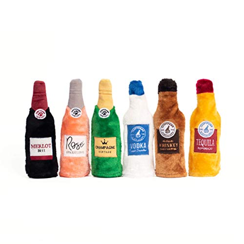 ZippyPaws Happy Hour Crusherz Merlot: juguete interactivo que estimula el juego mental.