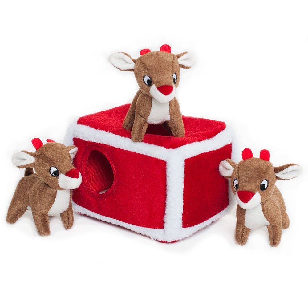 ZippyPaws Holiday Burrow con madriguera, ideal para juegos de búsqueda