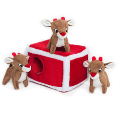 ZippyPaws Holiday Burrow con madriguera, ideal para juegos de búsqueda