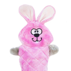 ZippyPaws Jigglerz Conejo: peluche suave e interactivo para sesiones de juego.