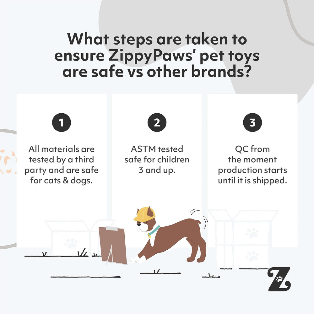 ZippyPaws Lavable a máquina para limpieza rápida.