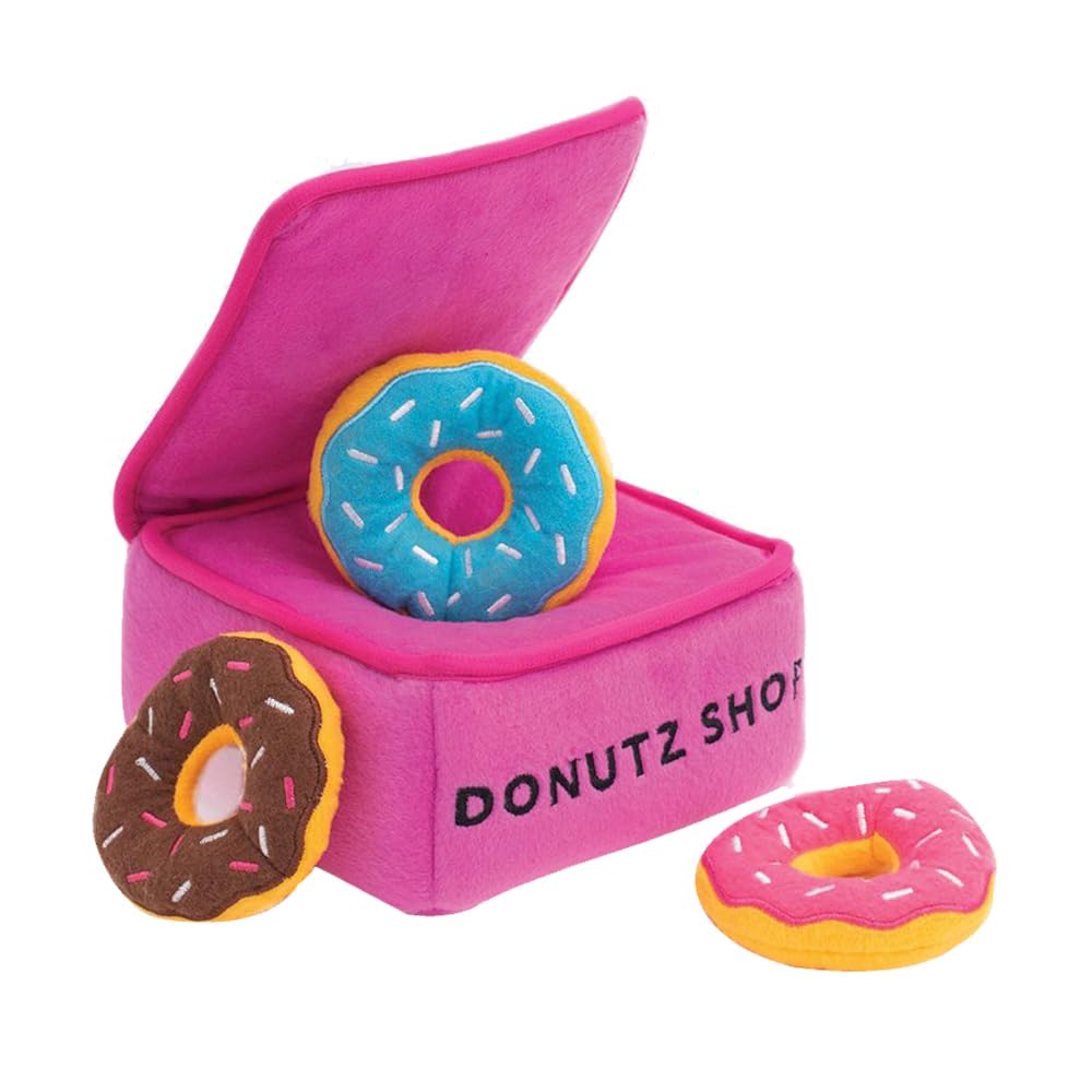 ZippyPaws Madriguera Donutz: juguete interactivo para perros pequeños, estimula juego.