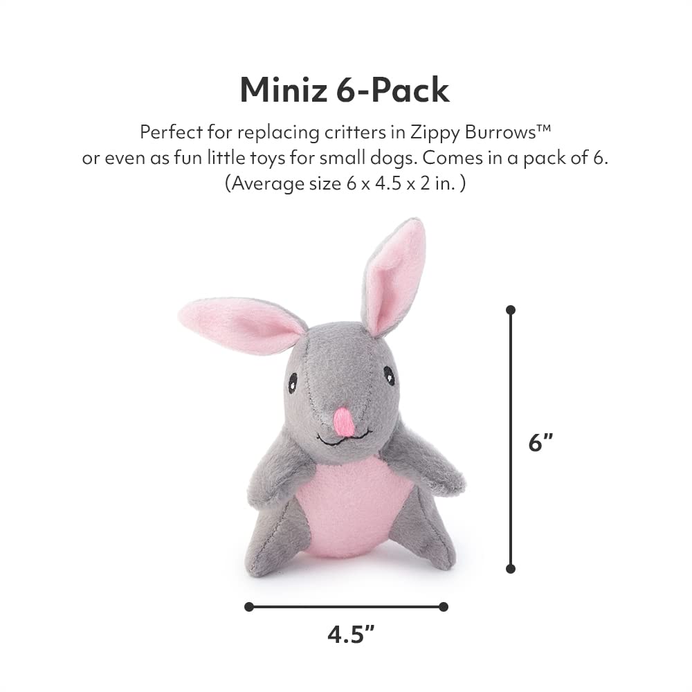 ZippyPaws Miniz con chirridos: estimulación auditiva para perros curiosos.