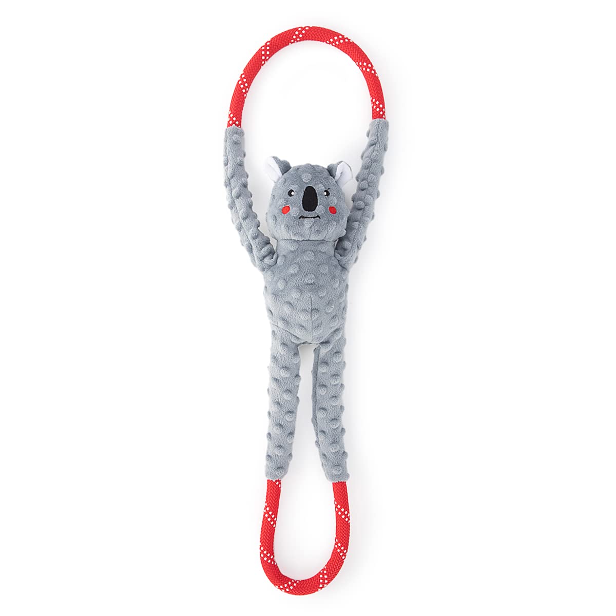ZippyPaws RopeTugz Koala, cuerda duradera para juego de tirar