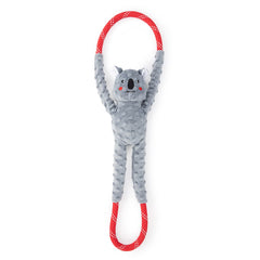 ZippyPaws RopeTugz Koala, cuerda duradera para juego de tirar