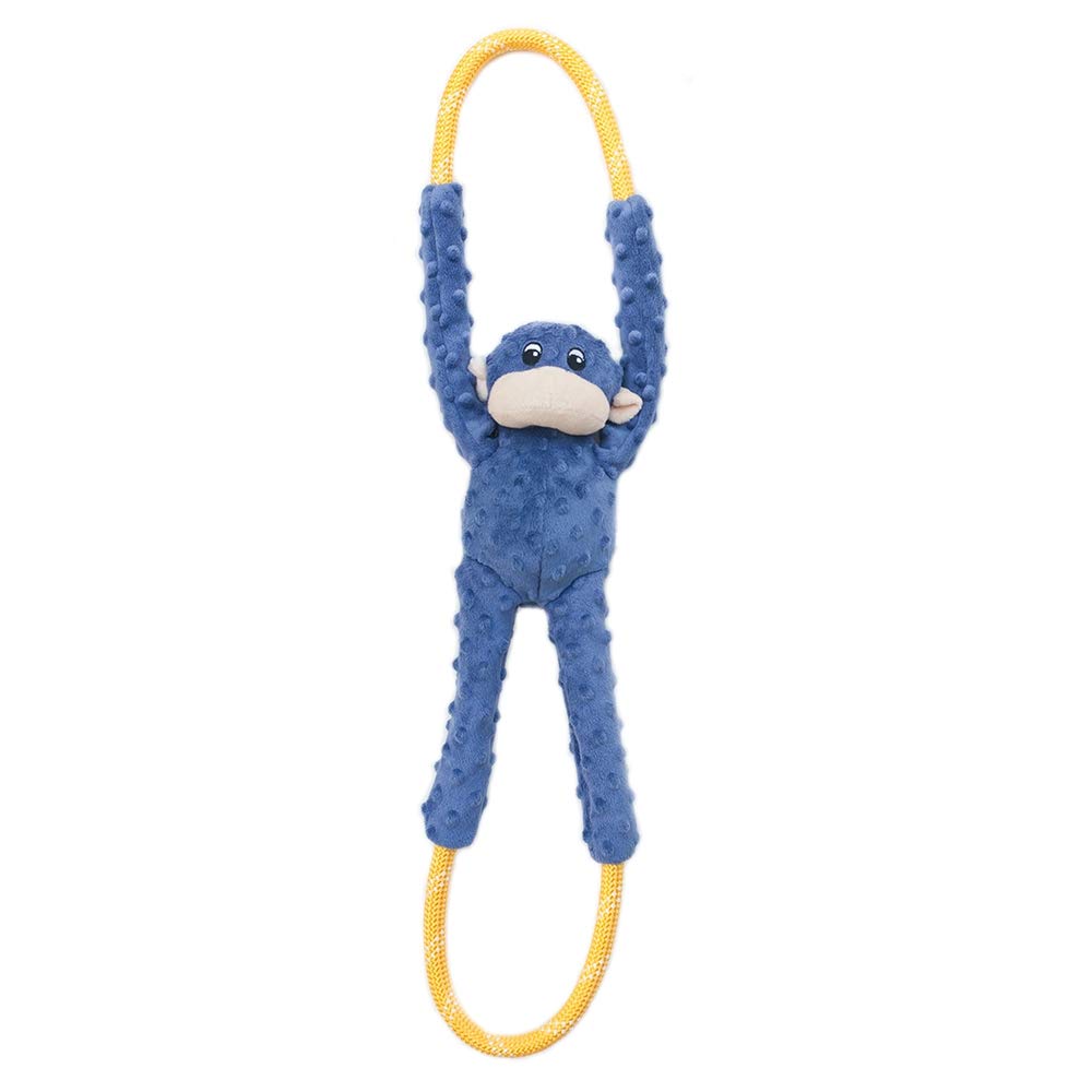 ZippyPaws RopeTugz mono frente: diseño atractivo para juegos de tirar y mimos