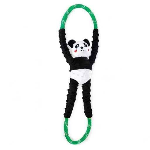 ZippyPaws RopeTugz Panda, perfecto para juegos de tira y recreo diario.