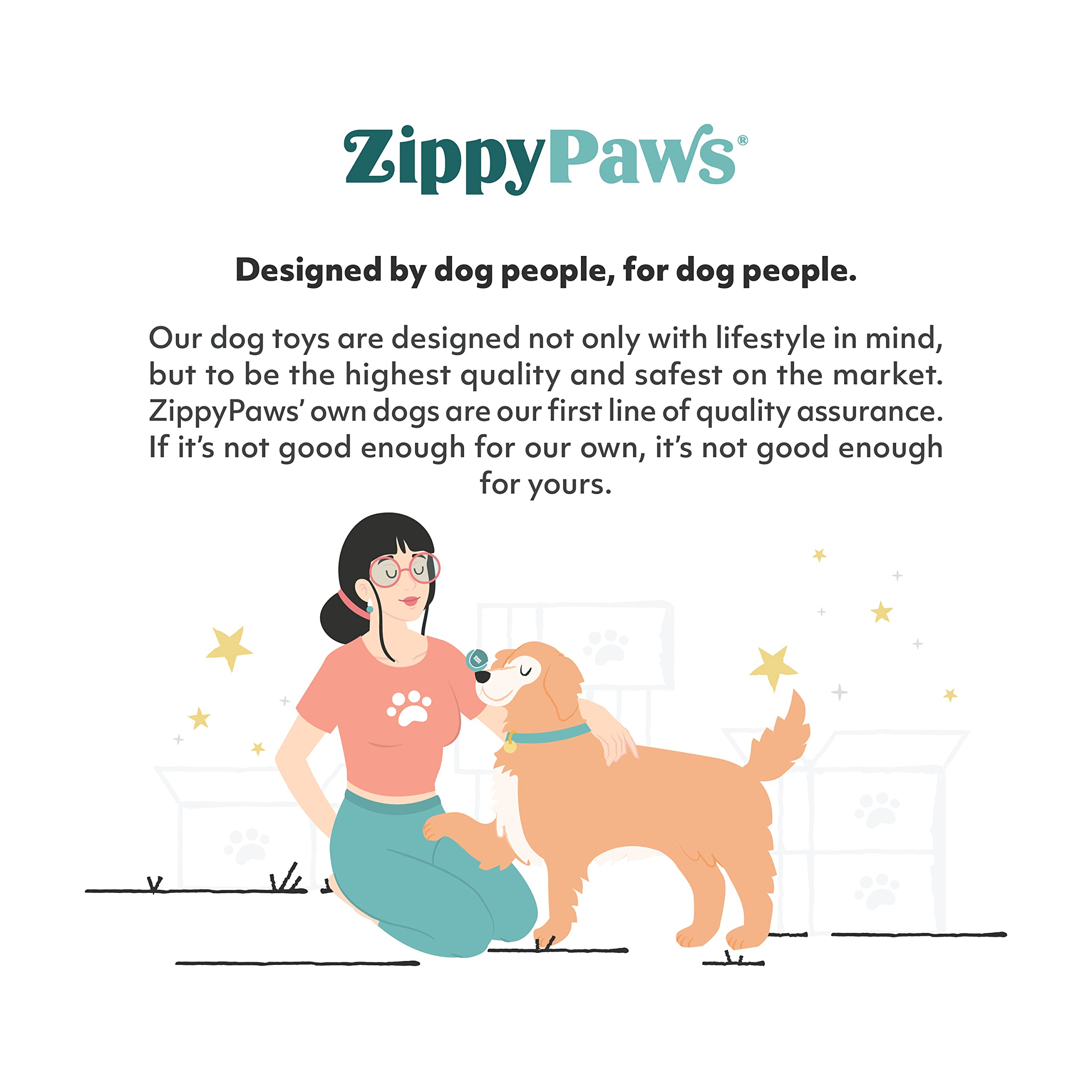 ZippyPaws RopeTugz rosado, material de cuerda duradera que soporta mordidas y tirones.
