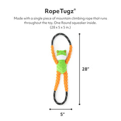 ZippyPaws RopeTugz soga de doble hilo resistencia para juegos intensos