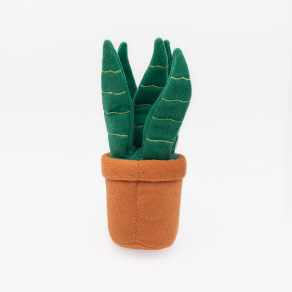 Peluche Snake Plant de ZippyPaws con sonido medio para estimular juego.
