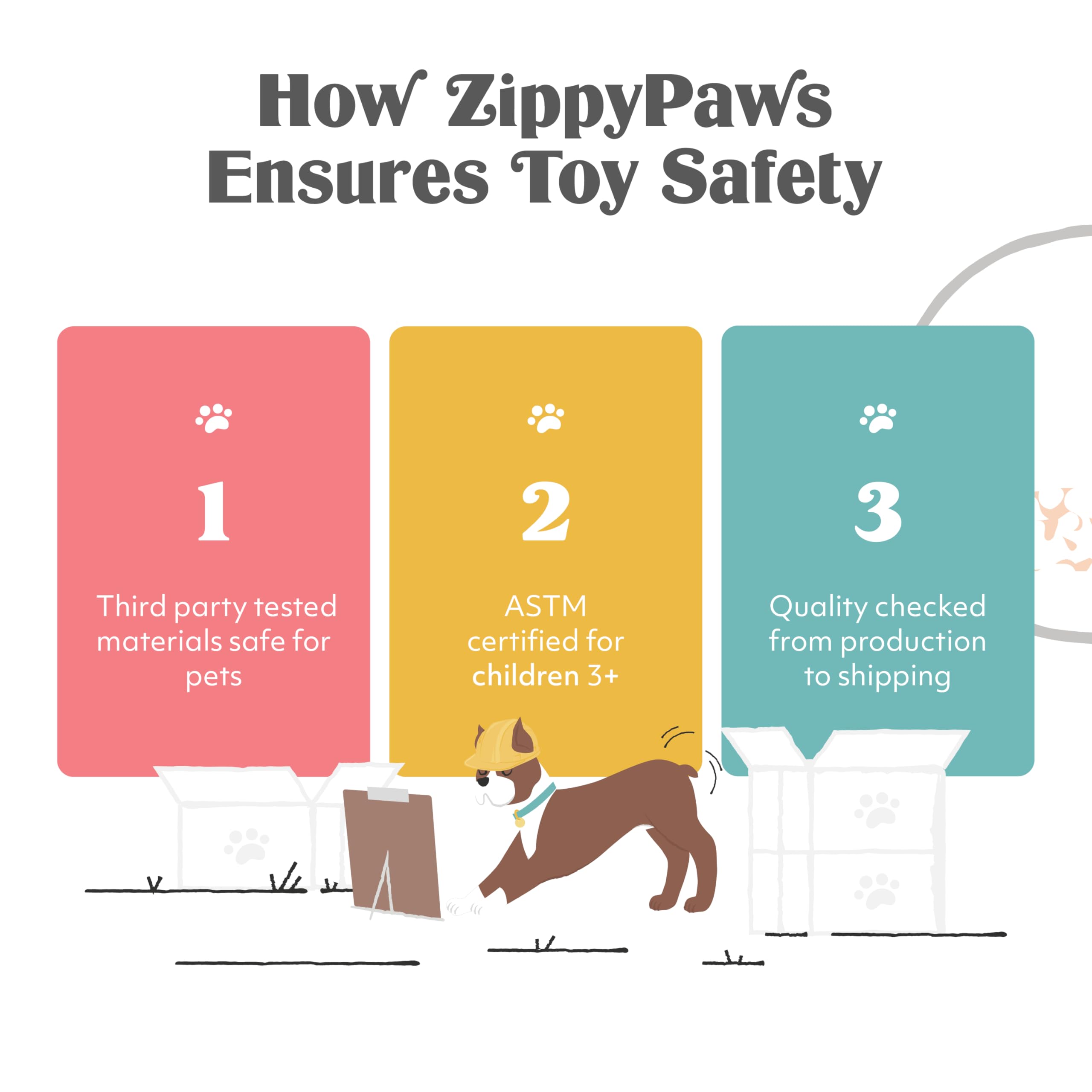 ZippyPaws Spencer mono tamaño grande, perfecto para lanzar y recoger.