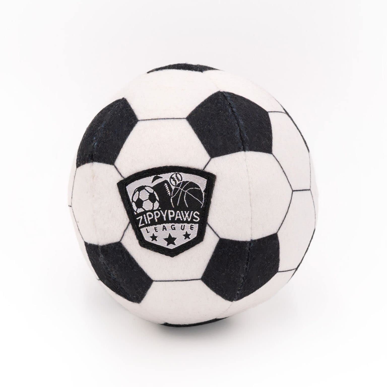 ZippyPaws SportsBallz, balón de fútbol para perros, ideal para juego activo.