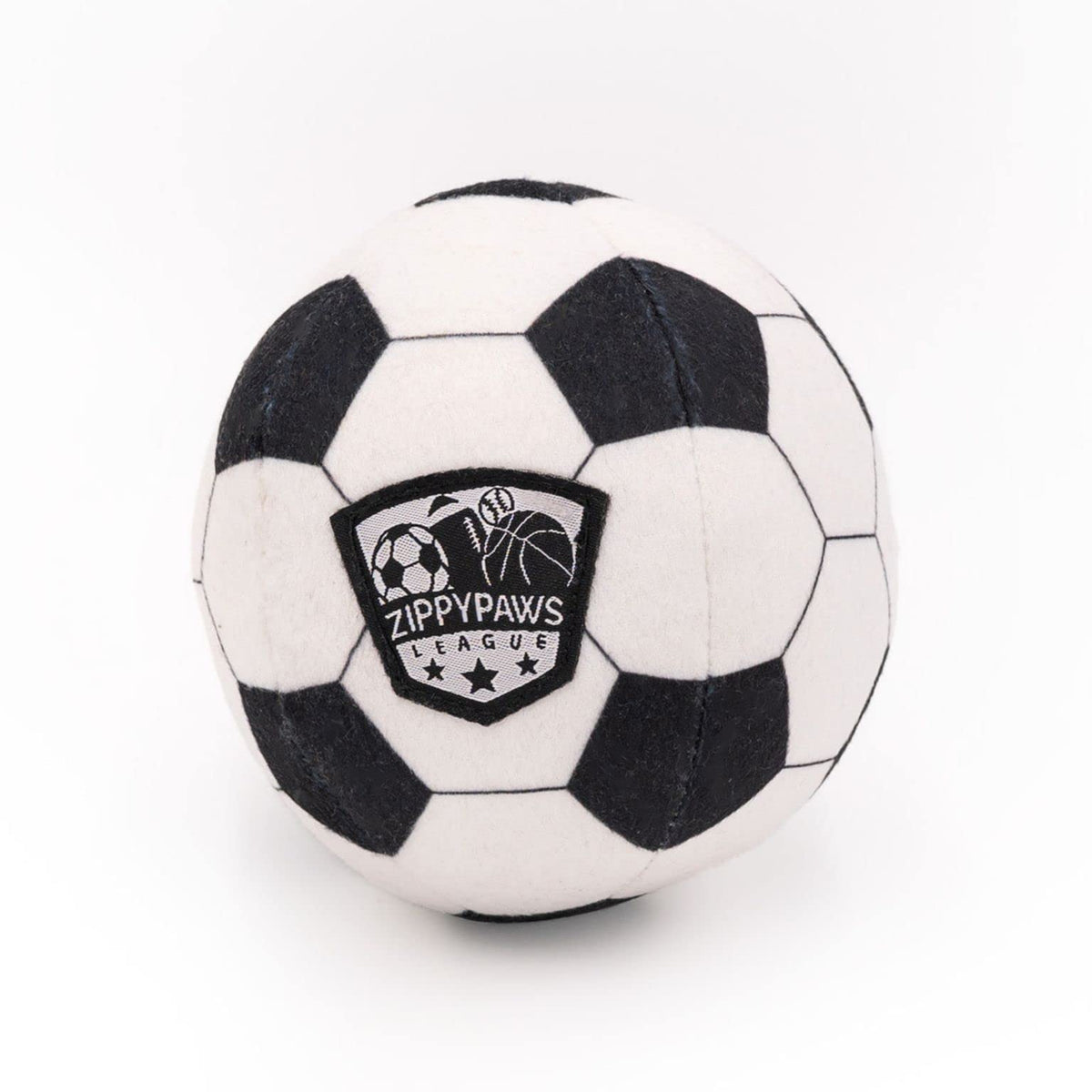 ZippyPaws SportsBallz, balón de fútbol para perros, ideal para juego activo.