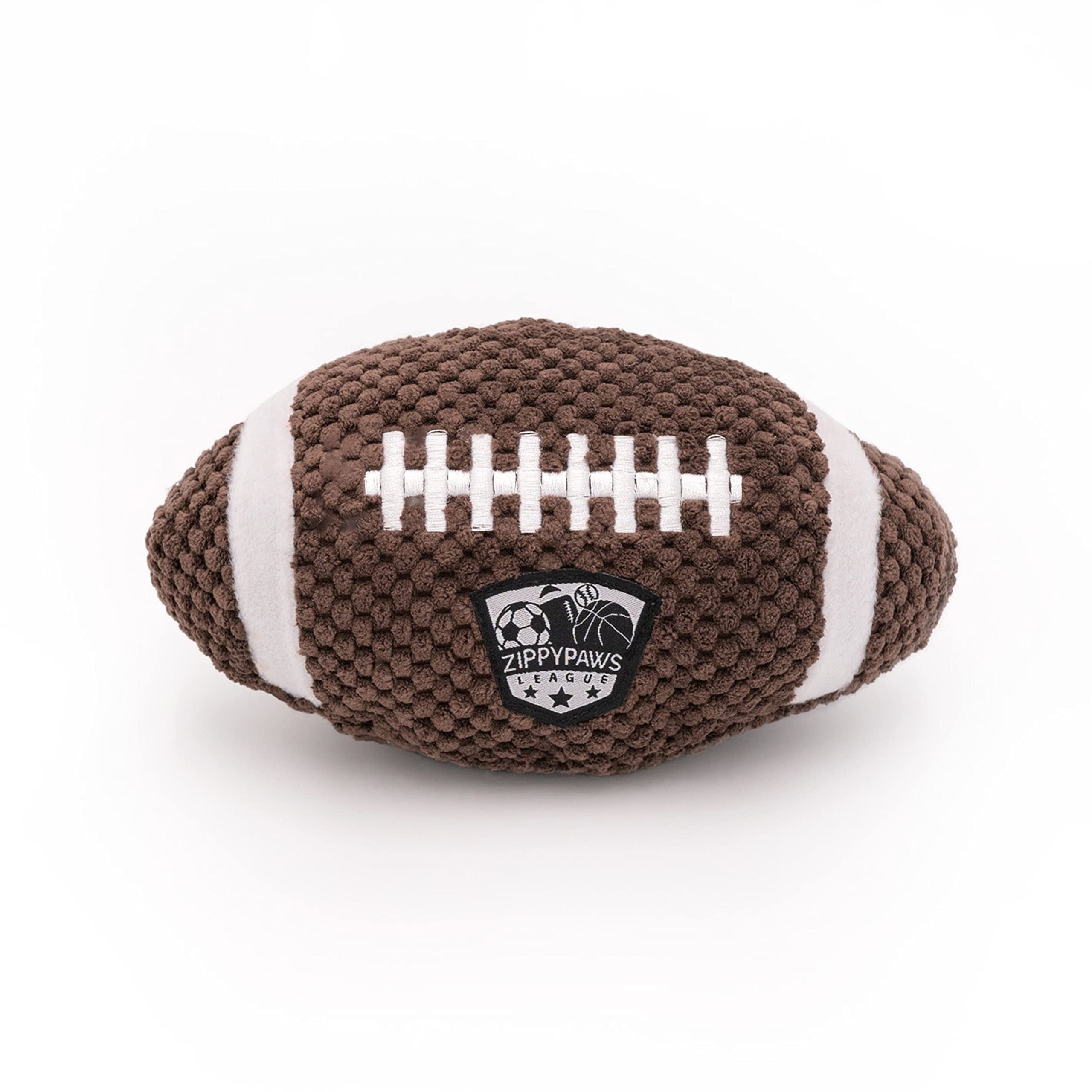 ZippyPaws SportsBallz: juguete de fútbol suave para perros con chirriador