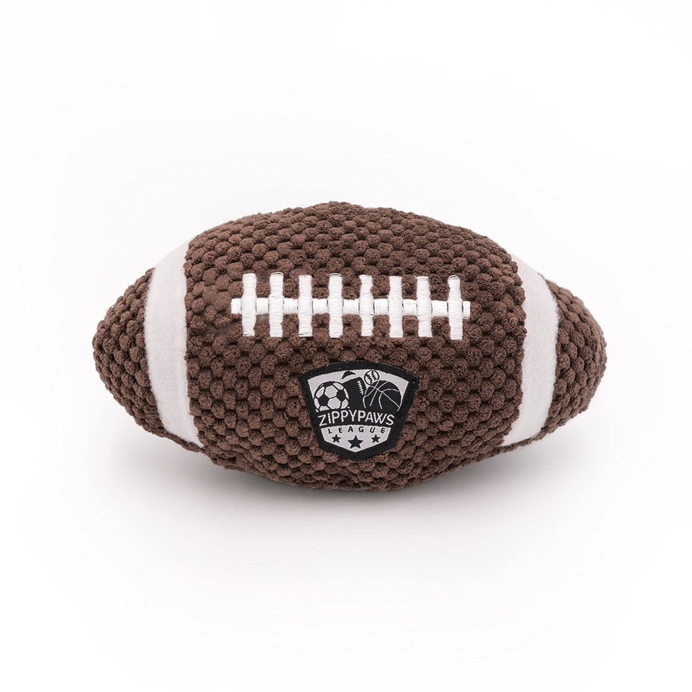 ZippyPaws SportsBallz: juguete de fútbol suave para perros con chirriador