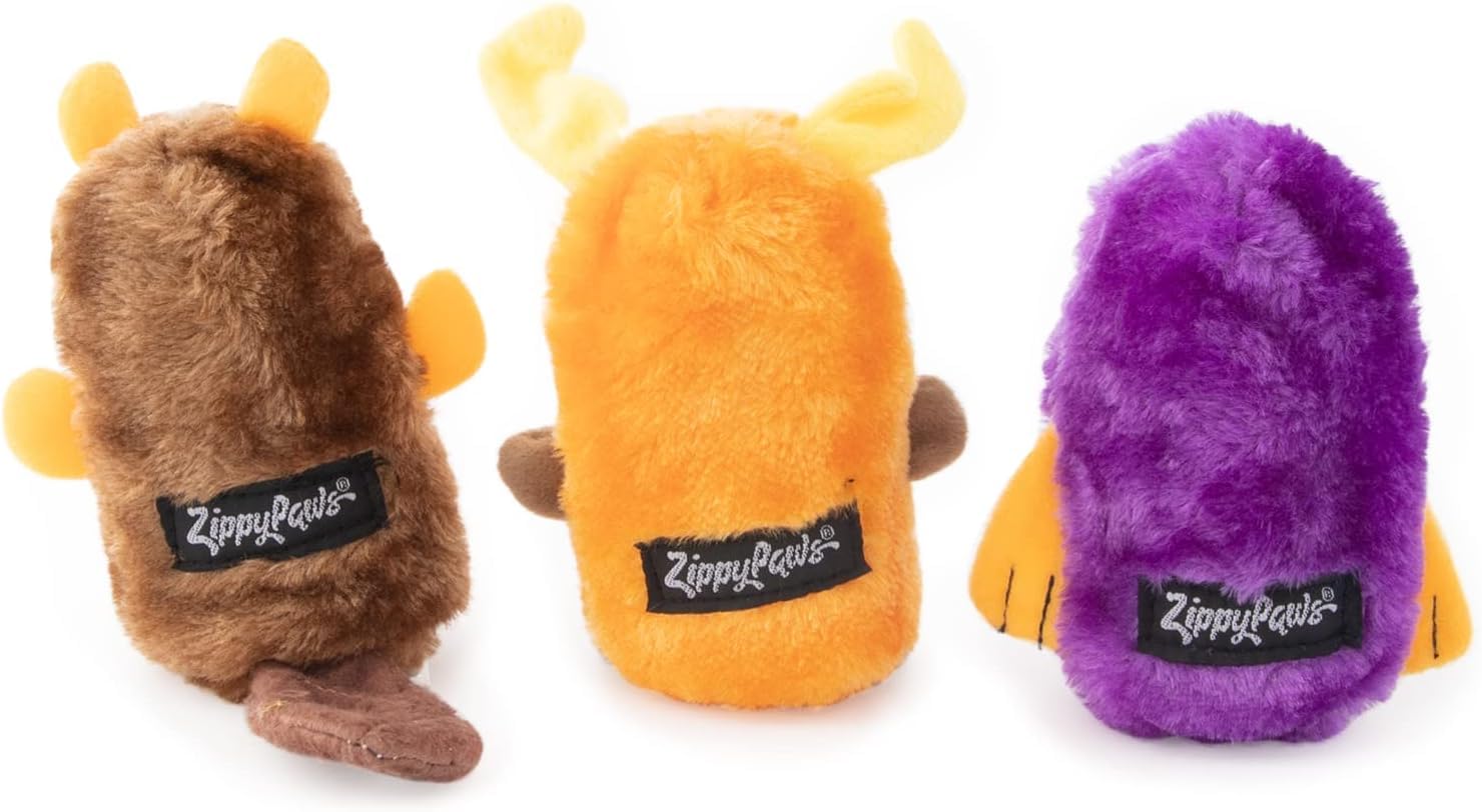 ZippyPaws castor-interactivo Squeakie Buddies: juguete interactivo sin relleno para perros.