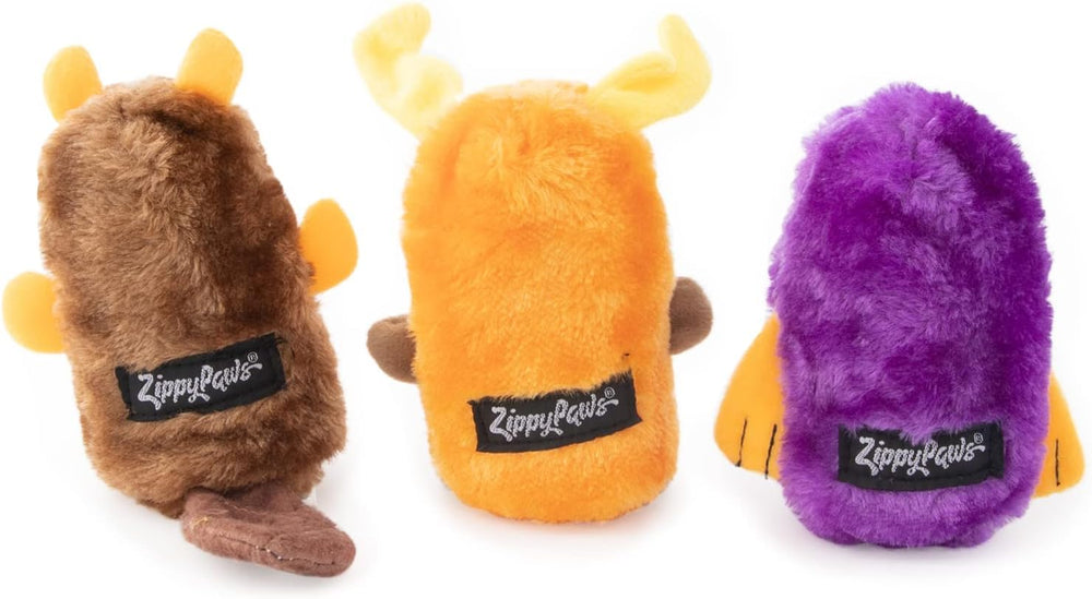 ZippyPaws castor-interactivo Squeakie Buddies: juguete interactivo sin relleno para perros.