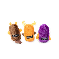 ZippyPaws morsa Squeakie Buddies: juguete blando sin relleno para morder.