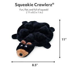 ZippyPaws Squeakie Crawler con siete chirriadores para estimular el juego y la curiosidad
