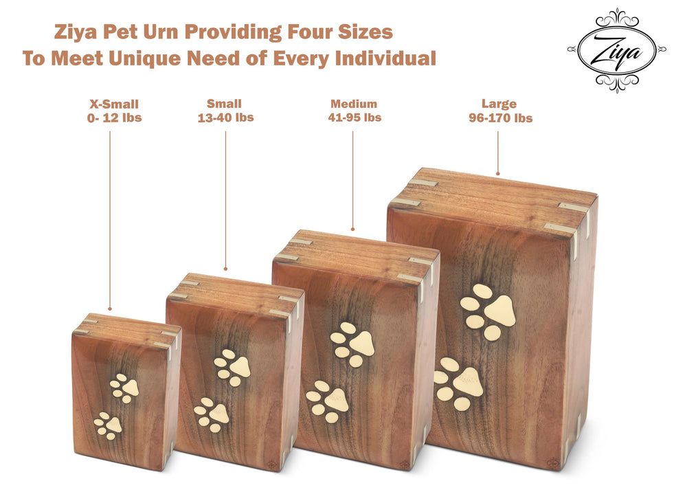 Capacidad ZIYA para restos de animales pequeños, ideal para perros y gatos pequeños.
