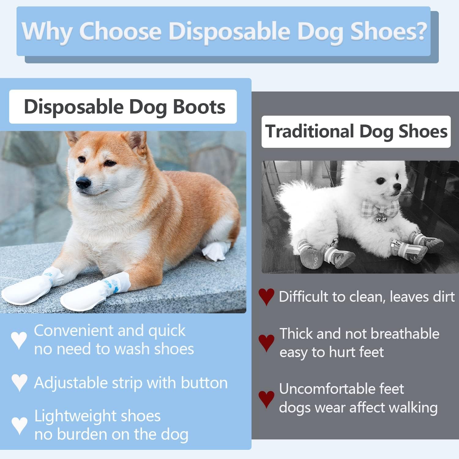 Protección de patas de perro con Ziyue para interiores y exteriores