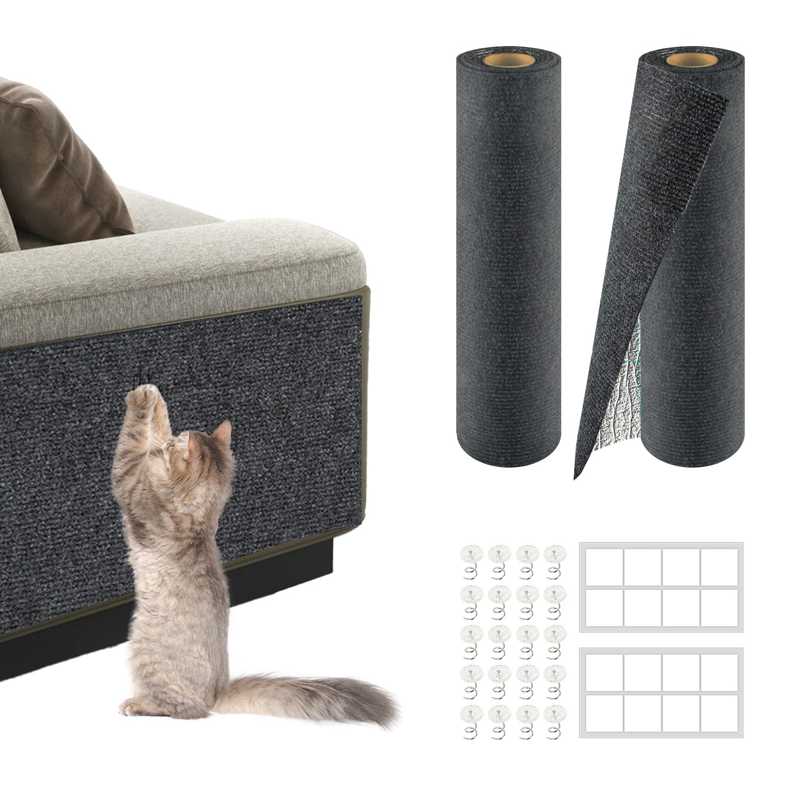 ZLAFM alfombra rasca gato para sofá protege muebles y evita arañazos