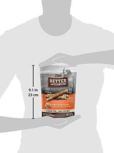 Zoe Peanut Butter Twists, hecho en Tailandia con control de calidad visible.