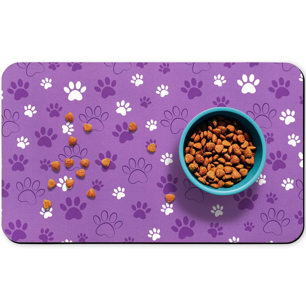 Zoeeya Almohadilla comida perros absorbente mantiene area de alimentacion seca