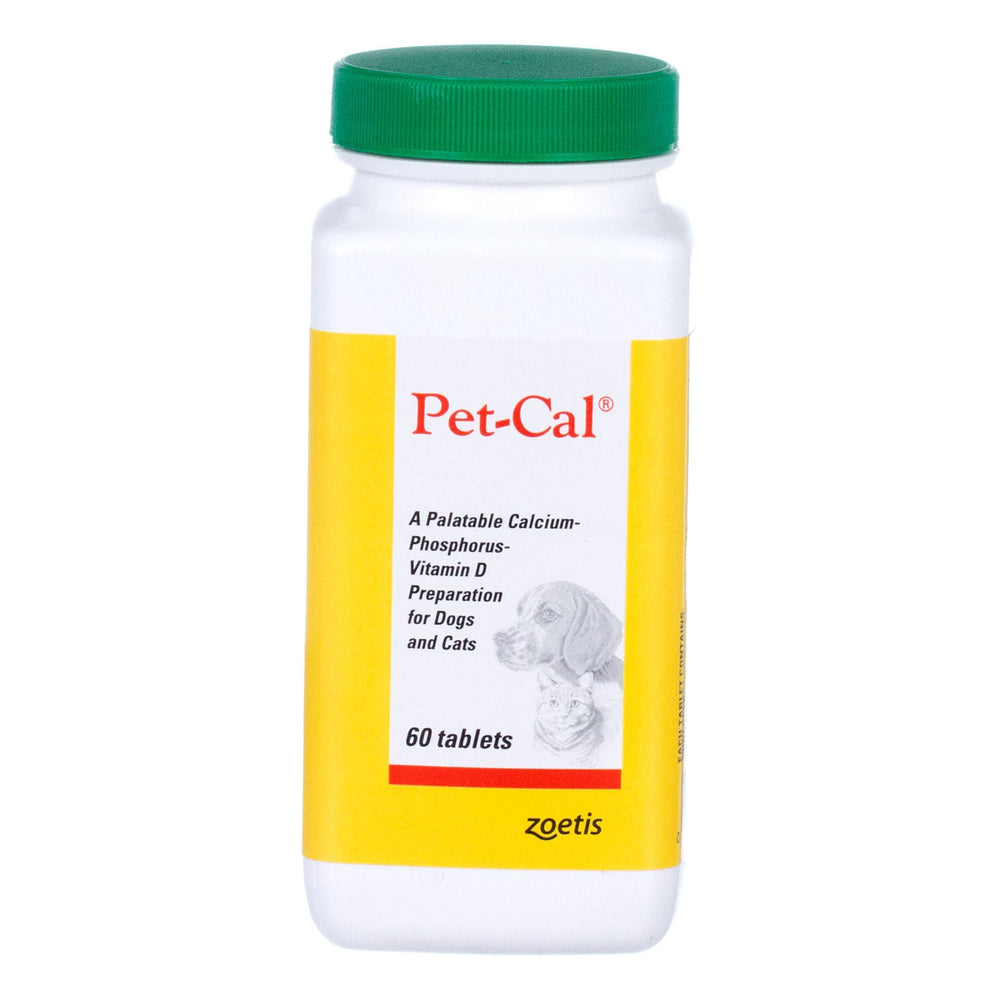 Zoetis Pet Cal: frasco de tabletas muy apetecibles para apoyo diario de huesos y dientes