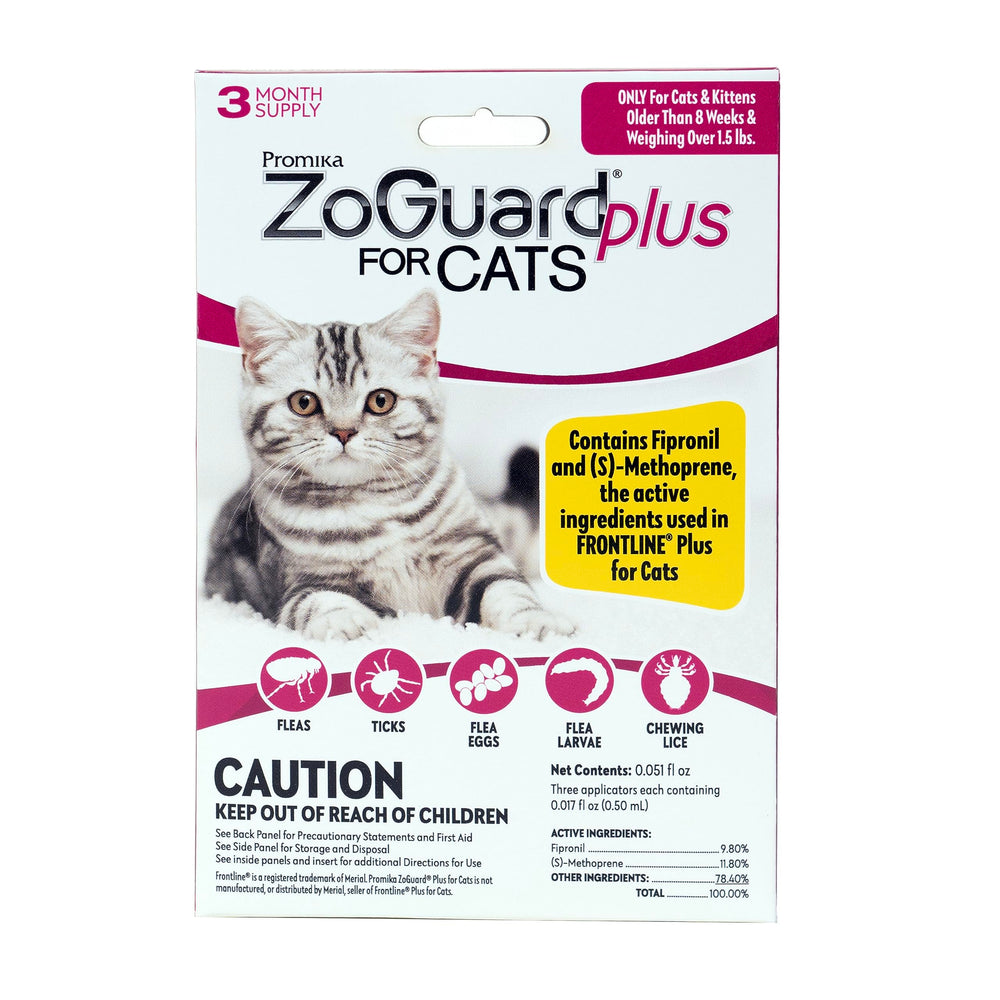 ZoGuard Plus para gatos pequeños: envase con gotero para una aplicación fácil.