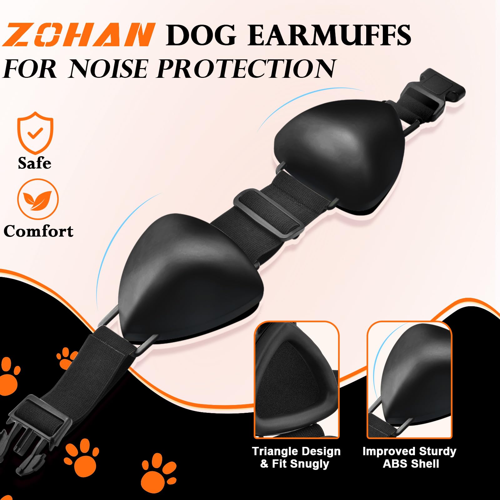 ZOHAN auriculares para perro con ajuste elástico para mayor comodidad