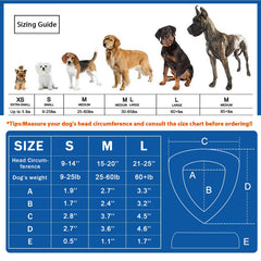 ZOHAN carcasa ABS duradera, orejeras para perro, azul