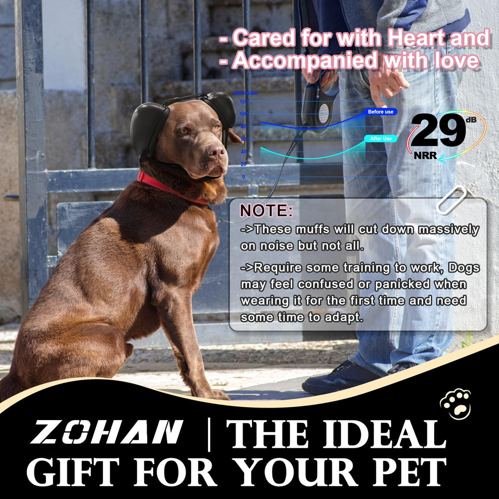 ZOHAN orejeras para perros ideales para salidas y eventos ruidosos