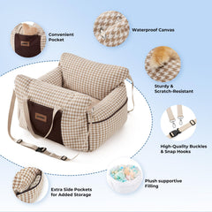ZOMISIA asiento 23x22x13, cabida para mascota pequeña con vista exterior.